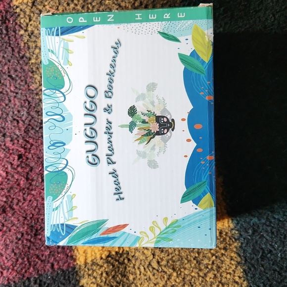 Gugugo Head Planter an Book End ☆ Brand New in box ☆ Super cute ☆ Home Decor - Picture 1 of 13